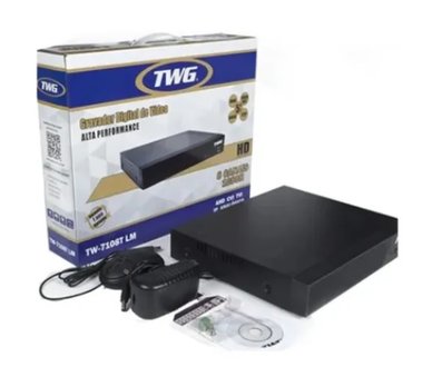 Imagem Gravador Digital Twg 8 Canais Com Resolução 1080n