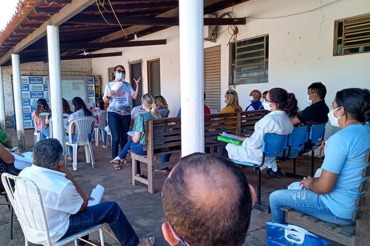 Imagem Profissionais são capacitados para vacinação de comórbidos, em Altos