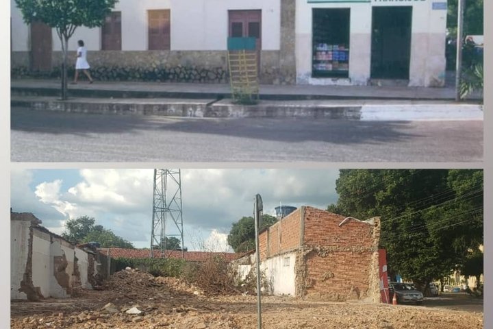 Imagem Casa centenária é demolida no Centro de Altos