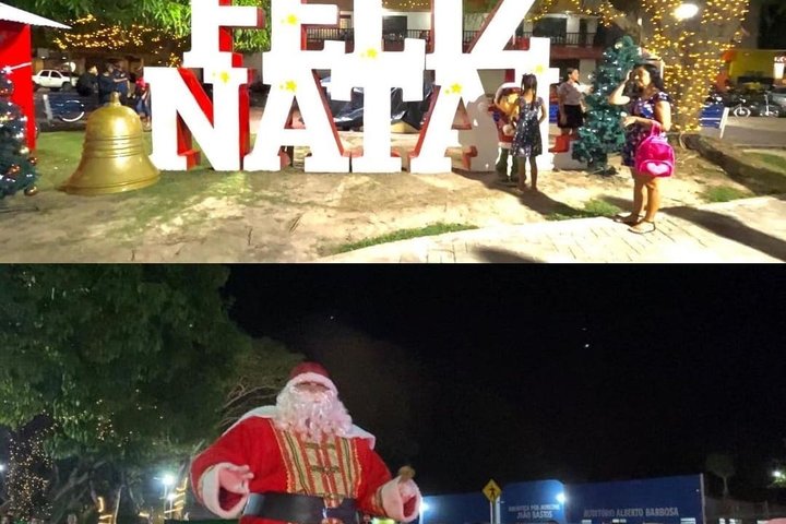 Imagem Praça central de Altos está entre as mais bonitas do Piauí, para o Natal