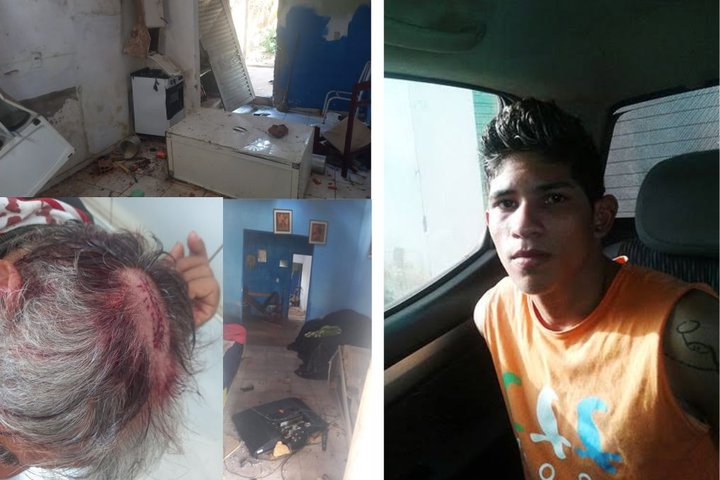 Imagem Jovem tenta matar avô e destrói casa, em Altos
